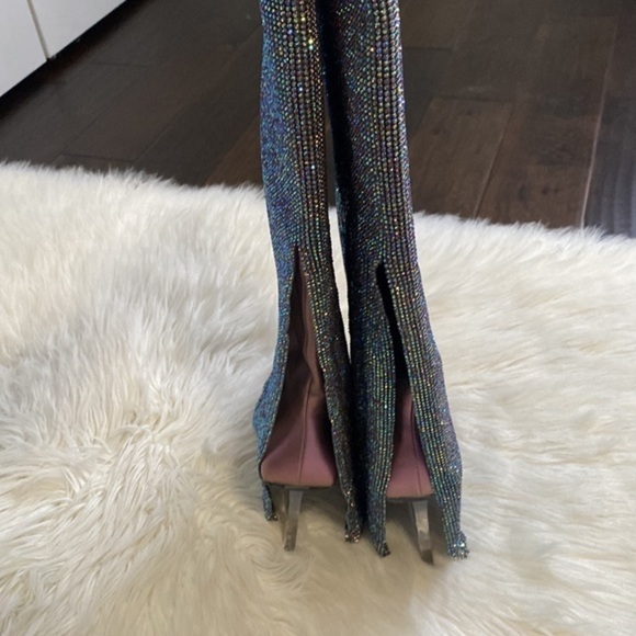 Benedetta Bruzziches Christine Crystal Mesh wedge boot‎ size 38EU - Picture 7 of 16